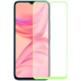 Защитное стекло для Infinix Hot 10 Lite Glass Pro Full Glue светящееся Зеленое