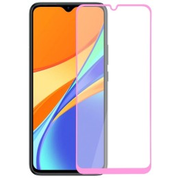 Защитное стекло для Infinix Hot 11 Play Glass Pro Full Glue светящееся Розовое