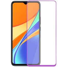 Защитное стекло для Infinix Hot 11 Play Glass Pro Full Glue светящееся Фиолетовое