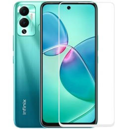 Защитное стекло для Infinix Hot 12 Play Glass Pro Full Glue светящееся Белое