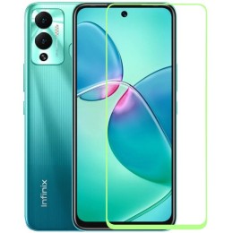 Защитное стекло для Infinix Hot 12 Play Glass Pro Full Glue светящееся Зеленое