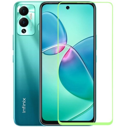 Защитное стекло для Infinix Hot 12 Play Glass Pro Full Glue светящееся Зеленое