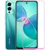 Защитное стекло для Infinix Hot 12 Play Glass Pro Full Glue светящееся Розовое