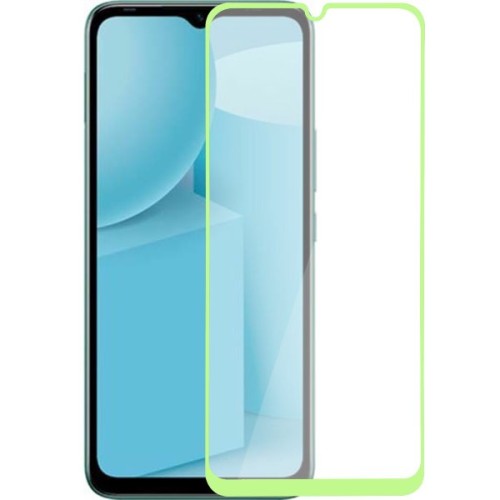 Защитное стекло для Infinix Hot 12i Glass Pro Full Glue светящееся Зеленое