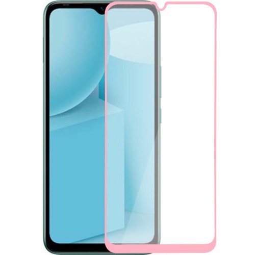 Защитное стекло для Infinix Hot 12i Glass Pro Full Glue светящееся Розовое