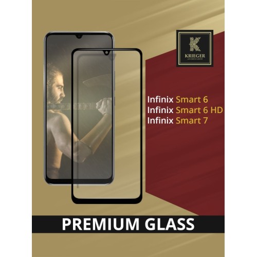 Защитное стекло для Infinix Smart 6 / Infinix Smart 6 HD Krieger Черное