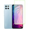 Защитное стекло для Infinix Smart 6 HD Glass Pro Full Glue светящееся Зеленое