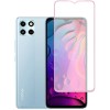 Защитное стекло для Infinix Smart 6 HD Glass Pro Full Glue светящееся Розовое