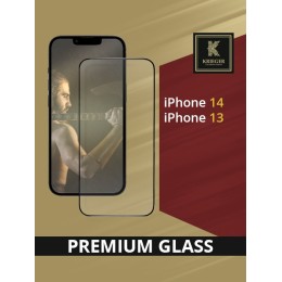 Защитное стекло для Apple iPhone 14 / Apple iPhone 13 Krieger Черное