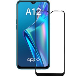 Защитное стекло для Oppo A12 Glass Pro Full Glue Черное