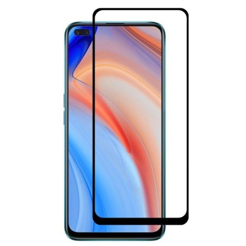 Защитное стекло для Oppo Reno 4 Glass Pro Full Glue Черное
