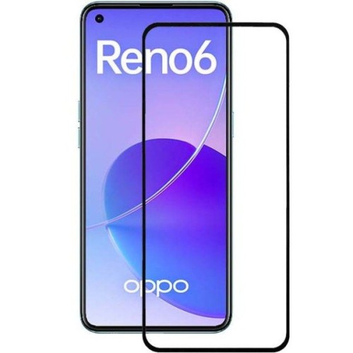Защитное стекло для Oppo Reno 6 Glass Pro Full Glue Черное