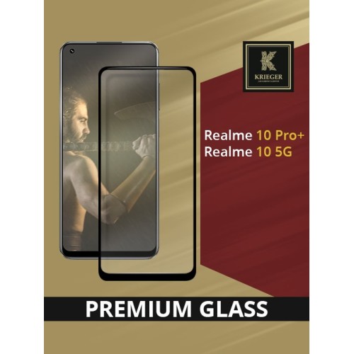Защитное стекло для Realme 10 Pro+ Krieger Черное