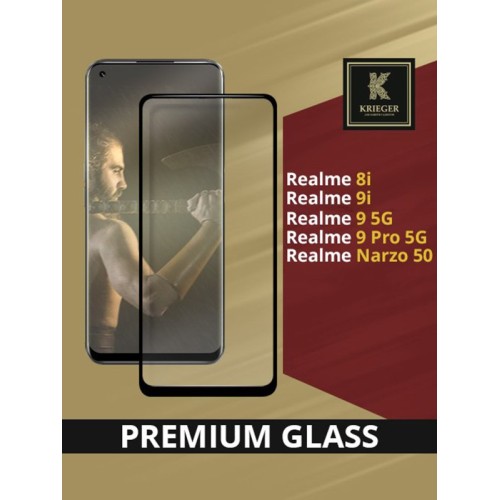 Защитное стекло для Realme 8i Krieger Черное