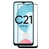 Защитное стекло для Realme C21 Glass Pro Full Glue Черное