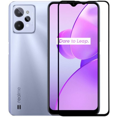 Защитное стекло для Realme C31 Red Line Full Screen Черное