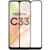 Защитное стекло для Realme C33 Glass Pro Full Glue 9D Черное