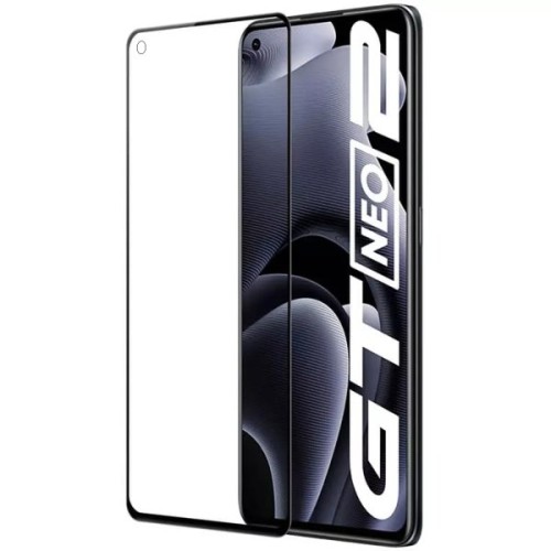 Защитное стекло для Realme GT Neo 2 5D с вырезом под камеру Черное