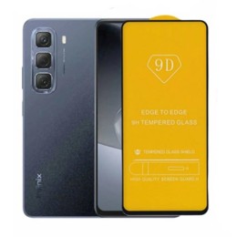 Защитное стекло для Infinix Hot 50 Red Line Full Screen Full Glue Черное