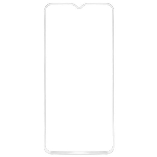 Защитное стекло для Samsung Galaxy A12 Glass Pro Full Glue светящееся Белое