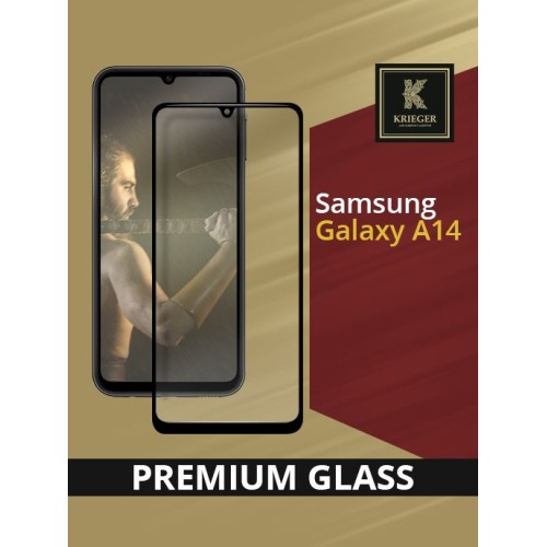Защитное стекло для Samsung Galaxy A14 Krieger Черное