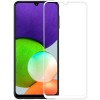 Защитное стекло для Samsung Galaxy A22 Glass Pro Full Glue светящееся Белое
