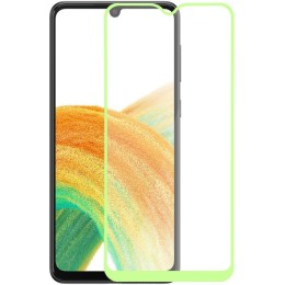 Защитное стекло для Samsung Galaxy A33 Glass Pro Full Glue светящееся Зеленое