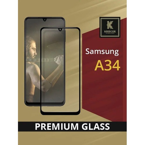 Защитное стекло для Samsung Galaxy A34 5G Krieger Черное