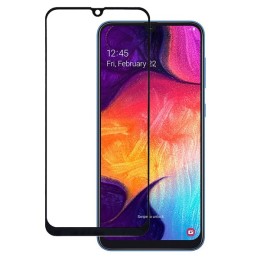 Защитное стекло для Samsung Galaxy A70 Glass Pro Full Glue керамическое Черное