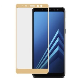 Защитное стекло для Samsung Galaxy A8 Plus (2018) Glass Pro Full Screen Золотое