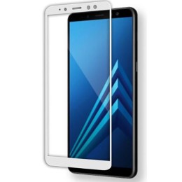 Защитное стекло для Samsung Galaxy A8 Plus (2018) Glass Pro Full Screen Белое