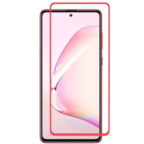 Защитное стекло для Samsung Galaxy Note 10 Lite Red Line Full Screen Красное