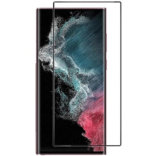 Защитное стекло для Samsung Galaxy S22 Ultra 3D Черное