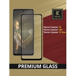 Защитное стекло для Tecno Camon 18 Krieger Черное