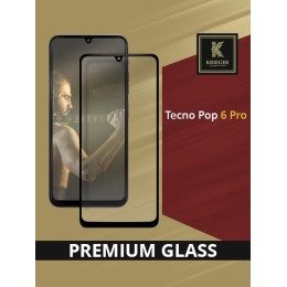 Защитное стекло для Tecno Pop 6 Pro Krieger Черное