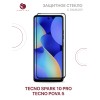 Защитное стекло для Tecno Spark 10 Pro Черное