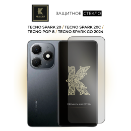 Защитное стекло для Tecno Spark 20 / Tecno Spark 20C / Tecno Pop 8 / Tecno Spark Go 2024 Krieger Прозрачное