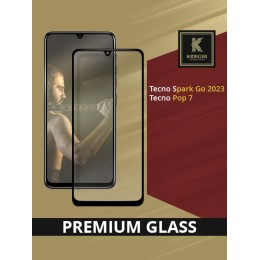 Защитное стекло для Tecno Spark Go 2023 / Tecno Pop 7 Krieger Черное