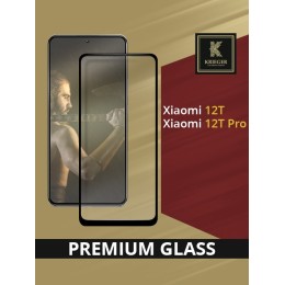 Защитное стекло для Xiaomi 12T / Xiaomi 12T Pro Krieger Черное