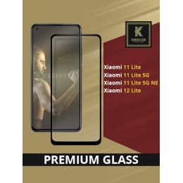 Защитное стекло для Xiaomi Mi 11 Lite и Mi 11 Lite 5G Krieger Черное
