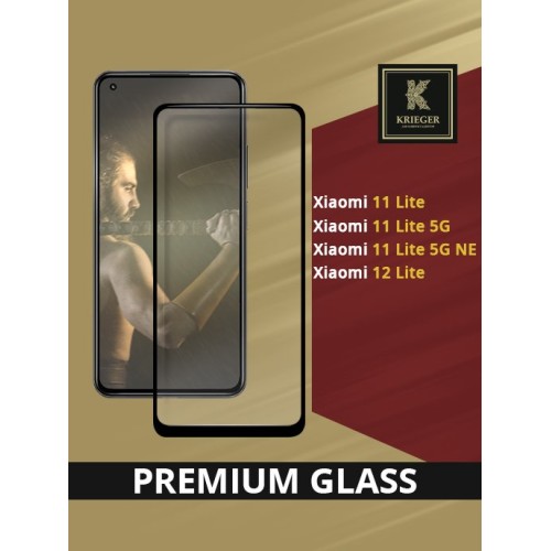 Защитное стекло для Xiaomi Mi 11 Lite и Mi 11 Lite 5G Krieger Черное