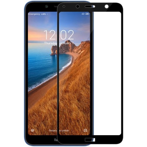 Защитное стекло для Xiaomi Redmi 7A Glass Pro Full Glue Черное