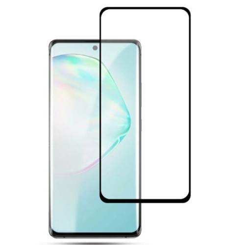 Защитное cтекло для Samsung Galaxy S10 3D c вырезом для отпечатка Черное