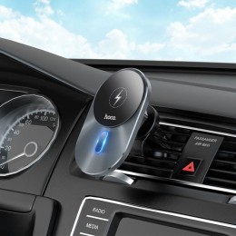Автомобильный держатель с беспроводной зарядкой Hoco CA91 Черный