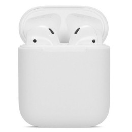 Силиконовый чехол для Apple AirPods 2 TPU Вид 1 Белый