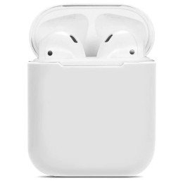 Силиконовый чехол для Apple AirPods 2 TPU Case Белый