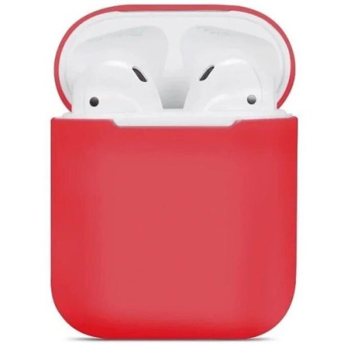 Силиконовый чехол для Apple AirPods 2 TPU Case Красный
