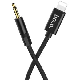 Кабель Aux Apple Lightning - 3.5mm Hoco UPA13 TPU 1м Черный