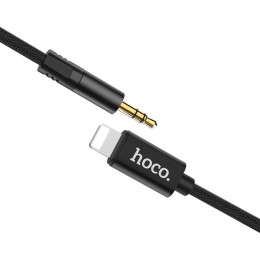 Кабель Aux Apple Lightning - 3.5mm Hoco UPA13 TPU 1м Черный