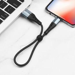 Кабель USB для Apple Lightning Hoco X38 0.25м Черный